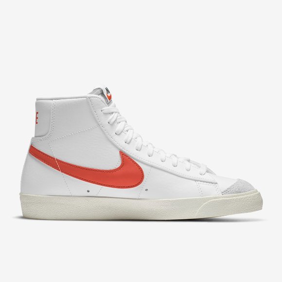 NIB Nike Blazer Mid 77 Vintage White/Habanerd Red-Sail CZ1055 101 - Picture 3 of 8